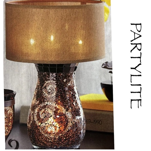PartyLite Amaretto Swirl Multi Tealight Lamp P91067B & P91057S * RETIRED * - Picture 14 of 15